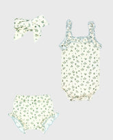 Body Con Balaca y Panty Verde